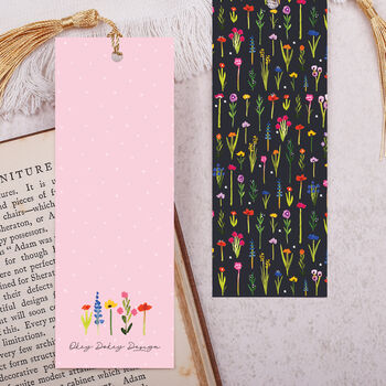 Ditsy Floral Bookmark With Coloured Tassel, 2 of 3