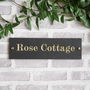 Slate House Sign With Border Size, Style Options, thumbnail 6 of 9
