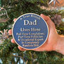 Polished Metal Heritage Gift Plaque For Dad, thumbnail 1 of 4