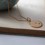 Birthstone Initial Necklace In Yellow Gold, thumbnail 5 of 9