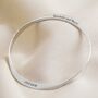 Personalised Hammered Sterling Silver Bangle, thumbnail 5 of 10