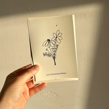 Screen Printed Spring Card For Friend, 2 of 2