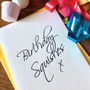 'Birthday Squishes' Script Style Letterpress Card, thumbnail 1 of 2