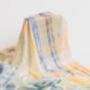 100% Mulberry Silk Scarf, Pastel Yellow, thumbnail 3 of 6