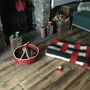 Handwoven Sheep Wool Rug Red And Black Stripes, thumbnail 11 of 12