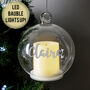 Personalised Bauble With Candle For Christmas, thumbnail 2 of 3