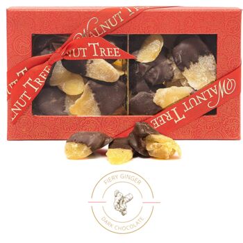 Slices Of Ginger In Dark Chocolate Gift Box, 6 of 8