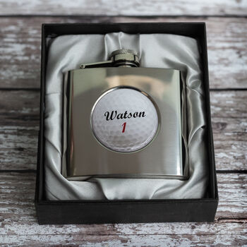 Personalised Golf Hip Flask, 5 of 5