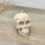 Floral Skull Candle Gothic Halloween Decor Autumn Gift, thumbnail 9 of 10