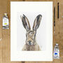 Startled Hare, Print Of Original Painting, thumbnail 3 of 3