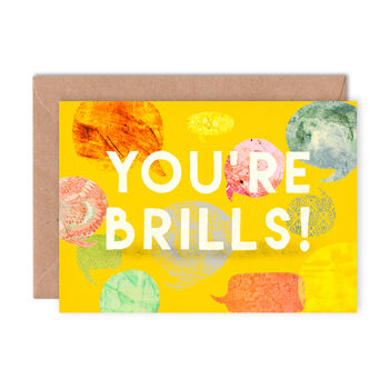 'You're Brills' Greetings Card, 2 of 2