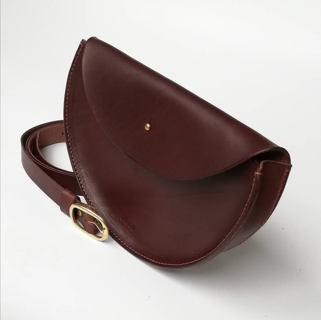 Large Leather Crossbody Bag Smooth By WILLOW