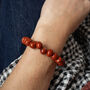 Chestnut Pebble Bead Bracelet, thumbnail 1 of 3