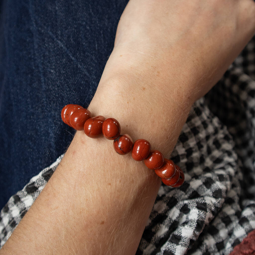 Chestnut Pebble Bead Bracelet, 1 of 3