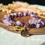 Amethyst Zodiac Crystal Necklace With Clasp, thumbnail 1 of 11