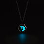 Virgo Zodiac Glowing Pendant Necklace With Uv Keyring Torch, thumbnail 10 of 12