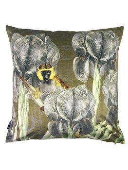 Antique Ape Velvet Cushion Cover, 2 of 4