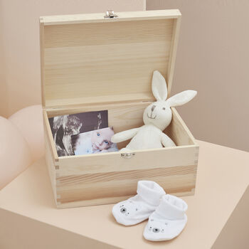 Wooden Baby Memory Keepsake Box, 2 of 4