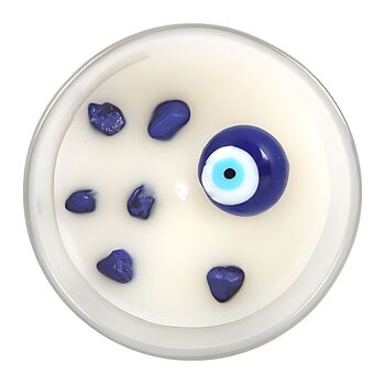All Seeing Eye White Sage Crystal Chip Candle, 5 of 5