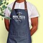 Personalised 'It's Time To Make Pizza' Adult Apron, thumbnail 1 of 8