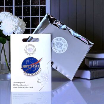 Large Not Flat We Checked Hard Enamel Lapel Pin Badge, Science Gifts, Gifts For Stem Teachers, 2 of 8