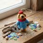 Handmade Felt Davey The Sailor Dog Decoration, thumbnail 1 of 4