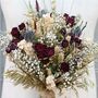 Wedding Dried Flower Bouquet Meadow Reds Right, thumbnail 2 of 6