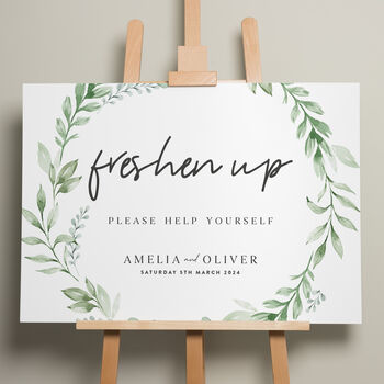 Botanical Wedding Menu Sign 'Amelia', 9 of 9