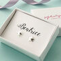 Personalised Little Sterling Silver Star Earrings, thumbnail 1 of 3