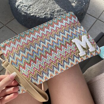 Personalised Multi Chevron Stripe Pouch, 4 of 10
