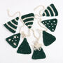 Christmas Tree Garland Paper Chain Knitting Kit, thumbnail 3 of 6