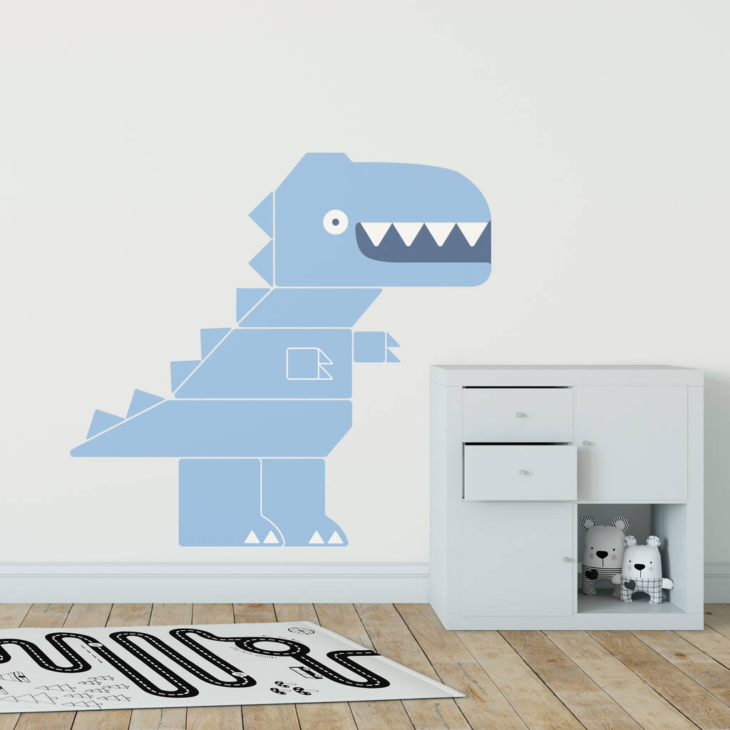 Giant T Rex Dinosaur Wall Sticker By Squashed Peaches Designs