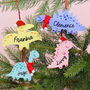 Personalised Dinosaur Christmas Tree Decoration, thumbnail 1 of 5