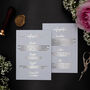 White And Gold Foil Wedding Information Card, thumbnail 5 of 9