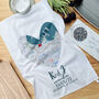 Personalised Couple's Map Tea Towel, thumbnail 1 of 5