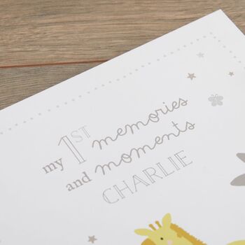 Personalised Jungle Baby Record Book, 2 of 5