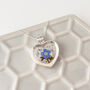Cremation Forget Me Not Heart Locket Necklace, thumbnail 1 of 4