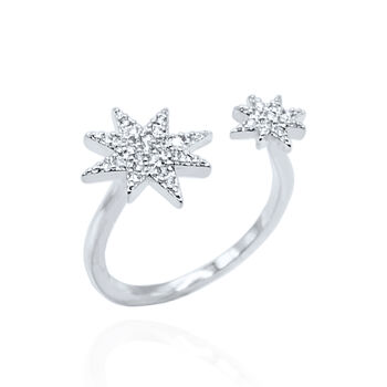 Astrid Double Star Ring, 3 of 9