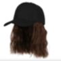 Baseball Cap With Hair, thumbnail 1 of 5