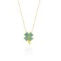 Four Leaf Clover Sterling Silver Necklace Green, thumbnail 8 of 12