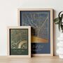 Personalised Map Print, Metallic Gold Foil, thumbnail 6 of 9