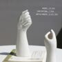 Hand Vase In White, thumbnail 4 of 6