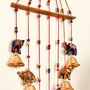 Indian Elephant Hanging Wind Chime Bells, thumbnail 3 of 8