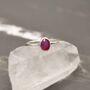 Red Ruby Sterling Silver Ring, thumbnail 6 of 8