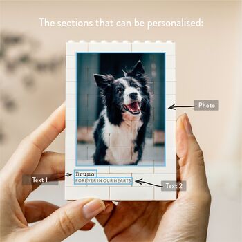 Personalised Pet Memorial Memory Block Keepsake, 3 of 9