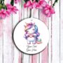 Personalised Cute Unicorn Love Heart Hand, thumbnail 2 of 2