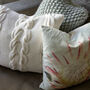 Hand Knit Chunky Cable Knit Cushion In White, thumbnail 5 of 5