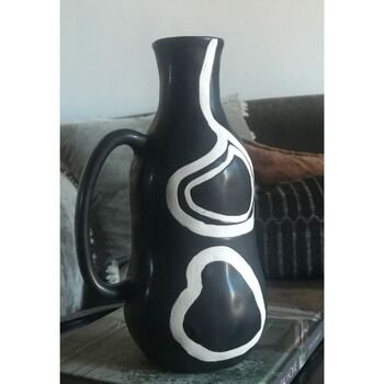 Black And White Vase With Handle, 4 of 4