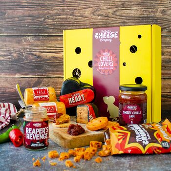 The Chilli Lovers Hot And Spicy Cheese Gift Box, 2 of 5
