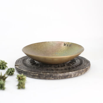 Personalised 19th Anniversary Gift, Bronze Bowl Medium, 6 of 9